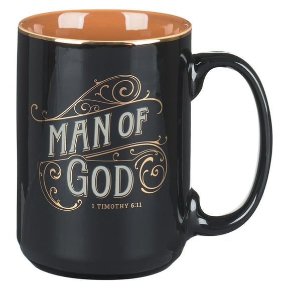 Mug Black Man of God 1 Tim. 6:11, (Hardcover)