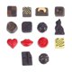 thumbnail image 1 of GOOHOCHY 14 Uds resina imán para nevera forma de chocolate imán para nevera pegatinas calcomanías, 1 of 8