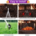 thumbnail image 4 of Innens 23*18ft Halloween Decorations Giant Spider Web with 35" Spider Huge Spider Stretch Cobwebs for Halloween Decor Yard Lawn Party Outdoor Indoor (Orange, 2Pcs), 4 of 16
