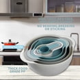 thumbnail image 3 of Plastic Mixing Bowls - Multicolored Mixing Bowl Set of 8, Nest for Easy Storage, inculding Measuring Cups, Colander, Sifter, Large Bowl, Great for Cooking and Baking, Rv Camping Accessories, BPA Free, 3 of 8