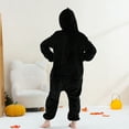 thumbnail image 6 of TFEOQRY Tween Boys Girls Fleece Jumpsuit Soft Rompers Cute animal Romper Long Sleeve Hooded Jumpsuit Cute Flannel Clothes Black, 6 of 9