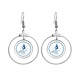 thumbnail image 1 of Deporte de invierno SKI Suit acuarela Los pendientes cuelgan del aro de la joyería del círculo de la gota Unbranded M, 1 of 3