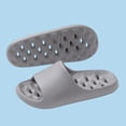 thumbnail image 2 of Mens Womens Shower Shoes with Drainage Holes Non-Slip EVA Quick Drying Slides for Gym Pool Beach Comfortable Unisex Bathroom Sandals Gray,Size 5.5-7, 2 of 8