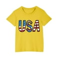 thumbnail image 1 of MeetoTime T-shirt en Coton Imprimé pour Enfants, Col Rond, Manches Courtes, Haut d'Été, 1 of 5