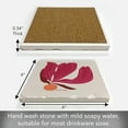 thumbnail image 4 of Thirstystone "Garnet Flower" Single Tumbled Tile Stone Coaster, 4 of 7