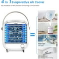 thumbnail image 3 of XUANYI Portable AC, Mini Portable Chill Well AC for Bedroom  Office Car Camping, Small Personal Air Conditioner Cooler Evaporative Air Cooler USB Power LED Light Low Noise, 3 of 7