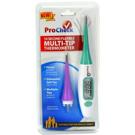 Microlife ProCheck 10 Second Flexible Multi-Tip Thermometer 1 Each