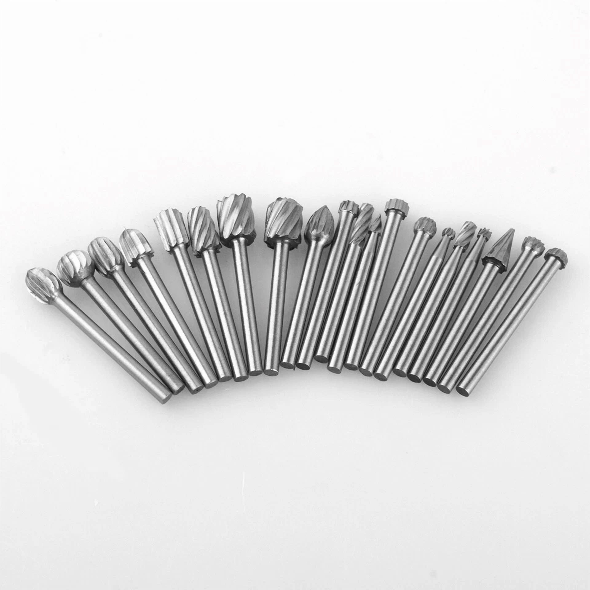 CIRCLE- 20X Diamond Burr Bits Drill Set Rotary Multi Tool Accessories Kits For Dremel