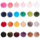 thumbnail image 1 of 96 pompones esponjosos de 24 colores, de poliéster, de colores, con aro dorado., 1 of 7