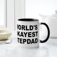 thumbnail image 4 of CafePress - World's Okayest Stepdad Mug - 11 oz Ceramic Mug - Novelty Coffee Tea Cup, 4 of 4