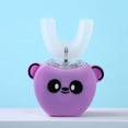 thumbnail image 1 of Purple 2-6 Year Cepillo de dientes eléctrico sónico para niños de 2 a 12 años, cepillo de dientes eléctrico inteligente 360 ​​tipo U, cepillo de dientes ultrasónico automático, cepillo pa, 1 of 4