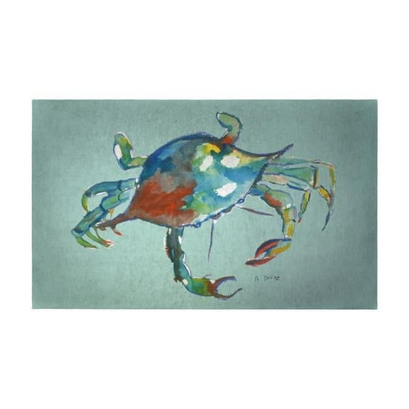 Betsy Drake DM105G Crab Door Mat - 30 x 50 in.