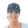 thumbnail image 5 of DALIX Cat Ears Hat Womens Cute Baseball Cap in Navy Blue Vintage, 5 of 6