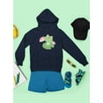 thumbnail image 3 of Cute Frog On Water Lily Hoodie Juniors -Image by Shutterstock,  Large, 3 of 4