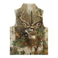 thumbnail image 5 of Pzuqiu Camo Hunting Deer Kid Outerwear Vest Size 7-8 Toddler Boy Clothes Versatile Fleece Zipper Winter Sleeveless Jacket with Pockets Personalized Fall Outfits Fashion Clothing, 5 of 7