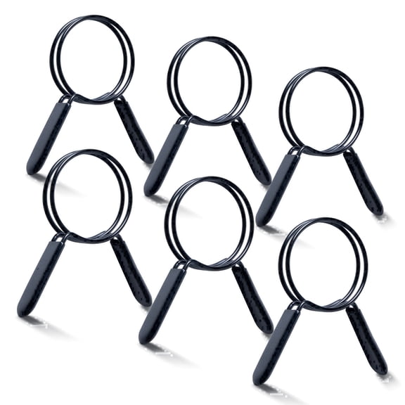 POWERTEC 6PK 2-1/2 Inch Double Loop Hose Clamps for Dust Collection Hose and Dryer Vent Hose, Quick Release Spring Clamps for Dust Collector and Dust Collection Fittings (70390-P3N)