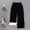 Black, variant on Girls Cotton Fleece Lined Pants Winter Warm Thick Stretchy Thermal Pants for Kids