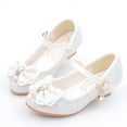 thumbnail image 4 of Girls Heels Dress Shoes Mary Jane Wedding Party Sparkle Glitter Princess Shoes for Kids Toddler Little and Big Girl, 4 of 7