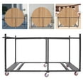 thumbnail image 4 of Folding Table Rack Dolly Cart W/ Casters Max 8 Round Table 12 Folding Table, 4 of 18