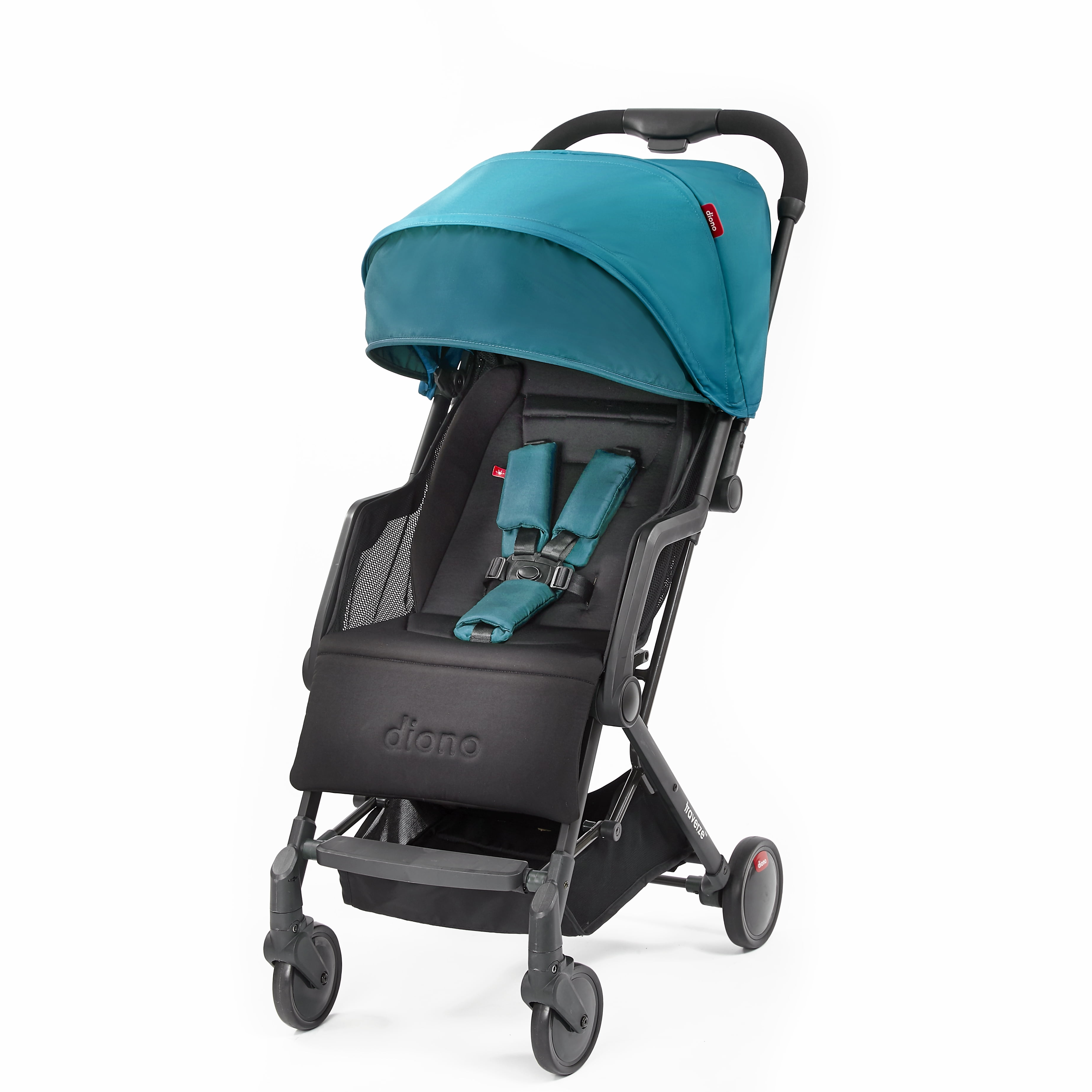 Diono Traverze Plus Lightweight Compact Fold Baby Travel Stroller Teal with Bag 