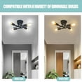 thumbnail image 2 of SHENMO Modern Black 4-Light Semi-Flush Mount Ceiling Light Near, 2 of 5
