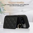 thumbnail image 6 of Decase for Google Pixel 9 / 9 Pro Case, Luxury Soft Rhomboid PU Leather Wallet, Shockproof Protective Phone Cover for Google Pixel 9 / 9 Pro with Crossbody Landyard,Black, 6 of 9