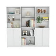 thumbnail image 2 of Newboti Furniture Emery 3 Piece Living Room Set with 3 Bookcases, White 40884, 2 of 7
