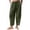 *Army Green, variant on VBVC Women's Drawstring Cotton-Linen Wide Leg Pants,Ruched Hem Tapered Trousers For Women,Ladies Lightweight Sweatpants with Pockets,Army Green,S-3XL
