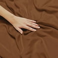 thumbnail image 5 of Lux Decor Collection King Bed Sheets - 16 Inch Deep Pocket 6 Piece Microfiber Bedding Sheets & Pillowcase Sets - Brown, 5 of 8