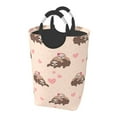 thumbnail image 1 of DouZhe 50L Rectangular Laundry Basket, Cute Romantic Couple Sloth Prints Waterproof Foldable Laundry Hamper with Aluminum Handles, 1 of 6