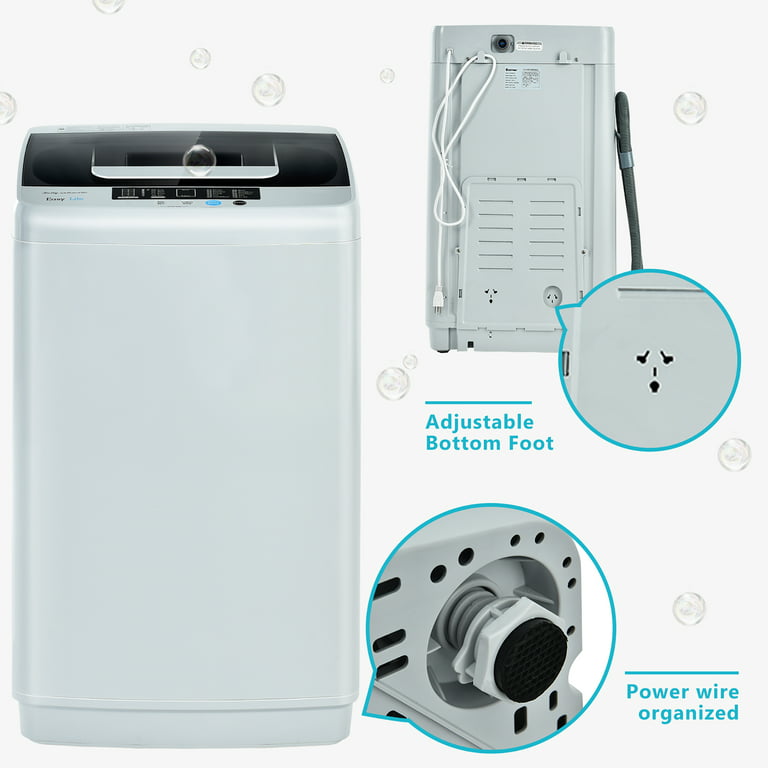 EP24640US Costway Portable Full-Automatic Laundry Washing Machine 8.8lbs  Spin Washer W/ Drain Pump
