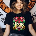 thumbnail image 3 of Graphic T-Shirt Jesus Best Gift Ever Faith Quote Tee for Women, Ash, Size 3XL, 3 of 6