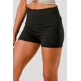 thumbnail image 6 of Pillowy Soft Fold Over Waist Shorts - Black, 6 of 8