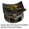 thumbnail image 3 of Ceramic Aroma Diffuser with Candle Warmer and Incense Jar for Home Office Meditation and Relaxation, 3 of 8