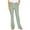 Green, variant on Wiyuqeen Womens Paper Bag Waist Cotton Pants Plain Drawstring Linen Trousers Casual Loose Fit Straight Wide Leg Pants with Pockets