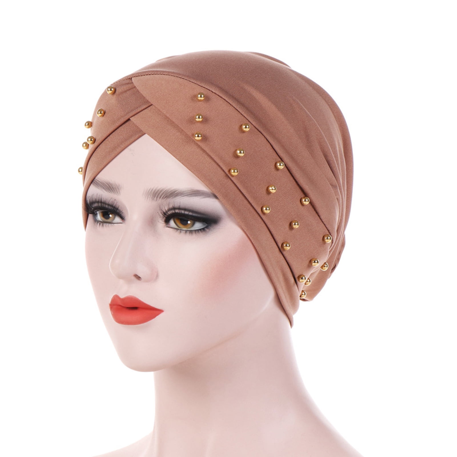 Turban Hat Cap Hijab Hairband Bandana Wrap Hair Loss Chemo Fancy Indian Plain Tr 