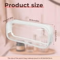 thumbnail image 2 of WuPing 5 Pack Clear Pencil Pouch, PVC Zipper Pen Pencil Case Makeup Pouch, Large Capacity, 2 of 7