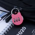 thumbnail image 4 of Jinsinto Combination Lock,5 Pieces Mini Combination Padlock,Padlock Combination Lock,Combination Padlock,Durable,High Security,For Suitcases or Backpacks(Silver/Blue/Red/Yellow/Black), 4 of 5