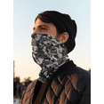 thumbnail image 2 of Motique Accessories  Seamless Face Mask Bandanas for Outdoors, Festivals, Sports-Animal Black White, 2 of 6