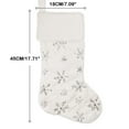 thumbnail image 3 of Mouliraty Christmas Stocking, Christmas Decoration Socks Festival Printing Gift Bag Pendant Candy Bag, for Family Christmas Holiday Decorations, Silver, 3 of 4