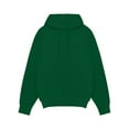 thumbnail image 2 of Innerwin Sweatshirts Drawstring Men's Hoodies Fall Solid Color Thick Hooded Sweatshirt Blackish Green M, 2 of 3
