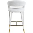 thumbnail image 2 of Meridian Furniture Destiny Tabouret en Tissu Crème, 2 of 5