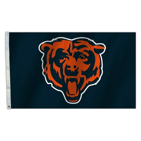 Chi Bears - CHI BEARS Heads Logo 3X5 Flag