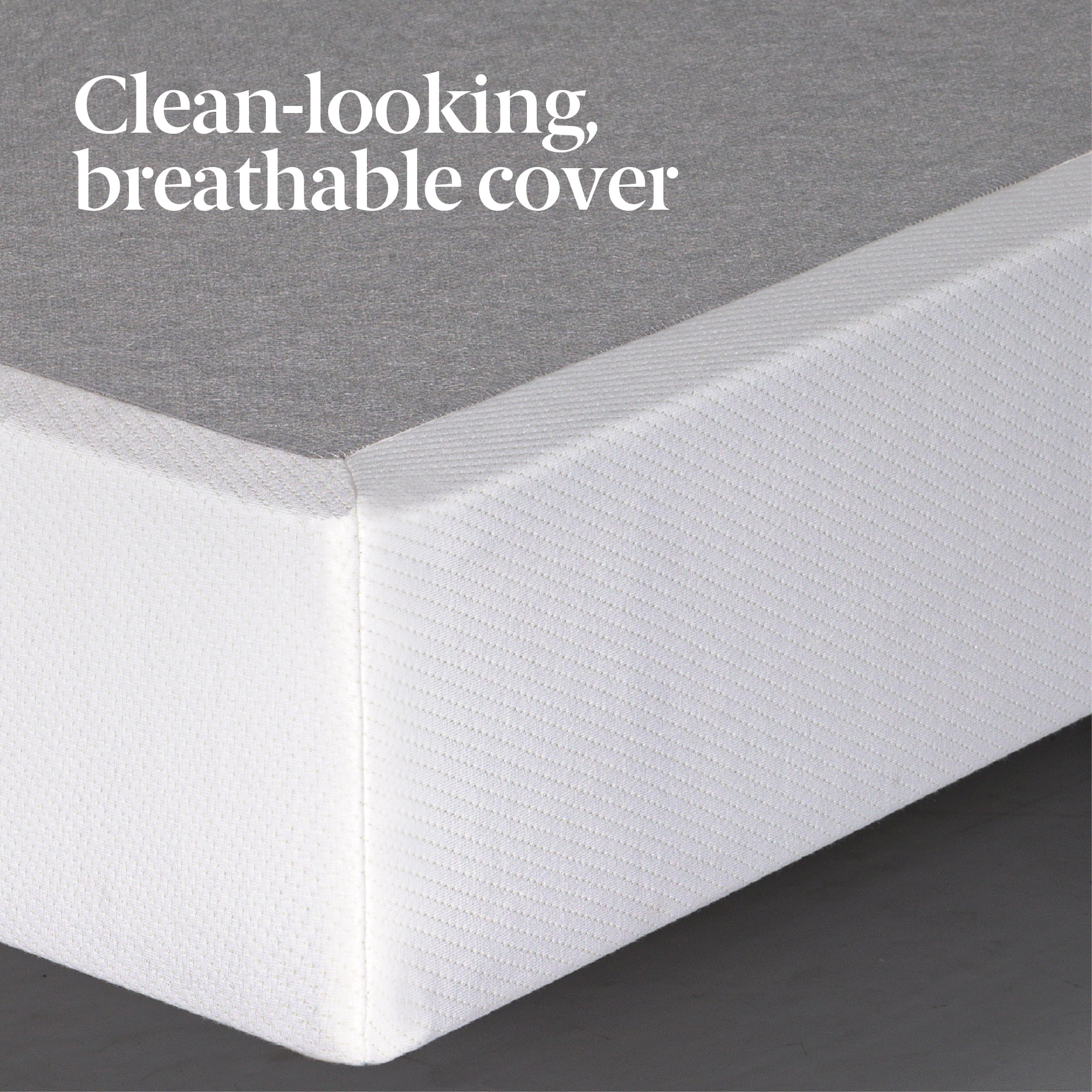 Zinus Spa Sensations No Assembly 7.5" White Metal Box Spring, Twin