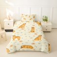 thumbnail image 2 of Homewish Golden Retriever Animal Twin Duvet Cover,Dog Paws Bone Twin Bedding,Yellow,Reversible,2-Piece,1 Duvet Cover and 1 Pillowcase, 2 of 6