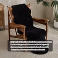 thumbnail image 3 of 1700GSM Fuzzy Faux Sheepskin Fur Area Rug,Extra Soft Faux Fur Mat,Fluffy Shaggy Fur Rug for Bedroom Living Bedside Rug Room Decor-Black, 2 x 3 ft, 3 of 9