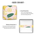 thumbnail image 5 of Yiaed Banana With Leaves Print Tissue Box Cover, PU Leather Decorative Organizer for Tabletop, Bathroom, Car, Office Creative Decorative, 5 of 7