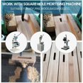 thumbnail image 3 of 5pcs Square Hole Drill Bit Woodworking Hole Saw Mortising Chisel Steel Drill Bits Set 1/4 inch, 5/16 inch, 3/8 inch, 1/2 inch, 5/8 inch for Wood, 3 of 5