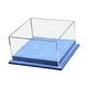 thumbnail image 2 of Caja de exhibición para autos de juguete a escala 1:64, base de cuero sintético resistente de 5 x 4,8 x 2,6 pulgadas, organizador de modelos de vehículos con cubierta de acrílico Azul, 2 of 10
