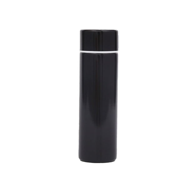 Advancent Frascos de vacío de acero inoxidable de 130ml, bolsillo portátil para el hogar, oficina, senderismo, botella de agua térmica, taza Utensilios de cocina Negro